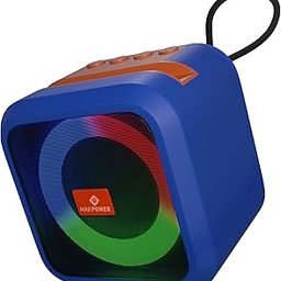 MAKPOWER SP-350 | 10W Wireless Bluetooth Speaker, 6H Playtime, RGB Lights, Type-C Charging, Deep Bass, Easy to Carry, for Indoor/Outdoor Parties, Adventures, Picnic and Casual Home Listening (Blue)-image-34