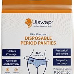 Jiswap Disposable Period Panties for Sanitary Protection for Women| Day and Overnight Panties | For Regular Flow | Up to 12 Hours Protection | Sanitary Pads Pant Style (Free Size) L - XL (Pack of 15)-image-74