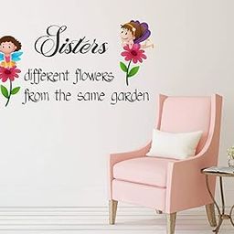 Wallzone Sister's Medium Vinyl wallsticker (70 cm x 40 cm)-image-3