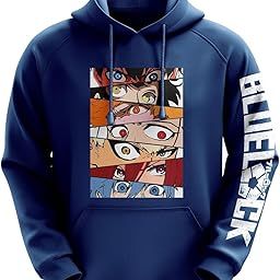 Blue Lock Eyes Unisex Unisex Anime Hoodie for Men & Women 100% Cotton Naruto, Jujutsu Kaisen, Goku, Gojo, Bleach Anime Printed Hoodies-image-64