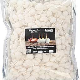 Gellon Cotton Wicks with Chandan Fragrance, Rui Batti, Phool Batti, Diya Batti, GOL Batti for Pooja in Milk Tip 500 Pc (Milk Coating, 500 pc)-image-17
