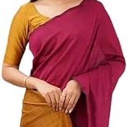Dual Color Colorful Pallu Solid Handloom saree-image-16