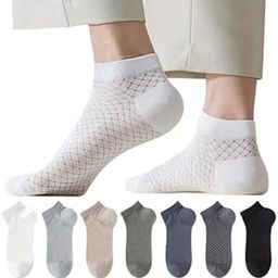 Breathable Ankle SoCcks Soft, Low-Cut Lightweight Summer Socks | Pack of 7 Multicolor Casual Short SocKks for Girls Ladies Thin Net SocCks-image-45