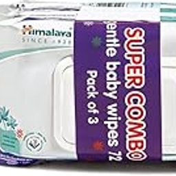 Himalaya Gentle Baby Wipes (72 Count, Pack of 3), White-image-56