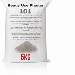 Ready Use Plaster 101, (5kg) Ready Mix Cement, Mixture of Fine Sand, Cement, Special Performance Powder Additives Loose Packing-image-72