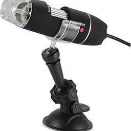 FELTECHELECTR Portable USB Digital Microscope Brightness Led Lights Black Bracket for Easy Inspection of Objects for Educational Use-image-67