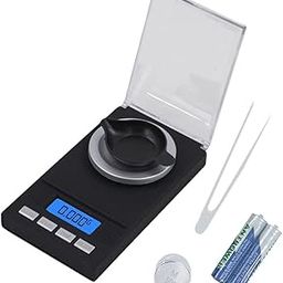 Atom TL 50 Digital Milligram Scale 50g/ 0.001g, Portable Jewelry Scale with LCD Backlit, Tare, Powder Scale, Micro Scale for Powder Medicine, Gold, Gem, Reloading, Batteries Included. For Domestic Use-16
