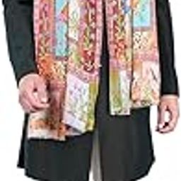 Men's Fine Soft Bamboo Stole, Elegant Kalamkari Print, Reversible Design for casual or semi-formal looks-picture-35