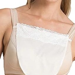 Women Clip-on Lace Mock Camisole Bra Insert Bra Panel Vest Cami Secret Slip Black, White, Beige Free Size Pack of 3-image-49