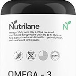 NUTRILANE Fish Oil For Men And Women (60 Capsules) | 1000mg Omega 3 with 180mg EPA & 120mg DHA | For Brain, Heart, Eyes, and Joints Health-image-19