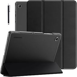 Robustrion Cover for Samsung Tab A9 Plus Cover Case 11 inch, Flip Cover Case for Samsung Galaxy Tab A9 Plus Cover/Tab A9+ Tablet Cover with Translucent Back [Auto Sleep Wake Support] - Black-24