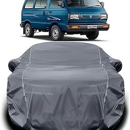 SWARISH Omni Car Cover Waterproof / Omni Car Cover Omni Car Cover/ Omni Car Body Cover / / Maruti Waterproof / Maruti Suzuki Omni Cover / Omni Cover Waterproof Car Cover Omni Waterproof / Omni Van Cover With Triple Stitched Fully Elastic Ultra Surface Body Protection (Grey Look)-14