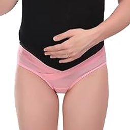 Pure Cotton Maternity Panty for Women | High Waist Pregnancy Underwear | Soft & Stretchable Cotton Blend | Comfortable & Breathable Support for MOM | Pack of 3-image-91