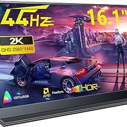 Portable Gaming Monitor, 16.1" 2.5K 144Hz Laptop Monitor, Slim Lightweight Dual USB C HDMI Computer Monitor, Gaming Display with Speakers, Travel Monitor for Mac PC Phone PS4/5 Xbox Switch-28