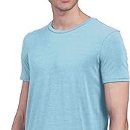 Men's Bamboo Undershirt Anti Microbial Anti Odor Breath tech Super Soft & Comfort Fit Lounge wear and Sleep wear T-Shirt -(Pack of 1)-image-32