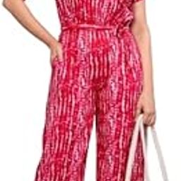Printed Jumpsuit for Women, Sleeveless, 100% Cotton-11