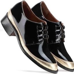Norah Black Formal Leather Lace-up Derby Shoes for Women-image-93