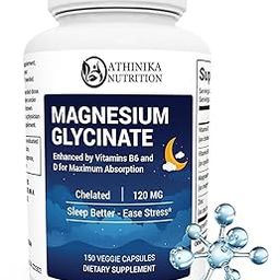 Magnesium Glycinate 4X Lab-Tested & VerifieD - Formulated Chelated Magnesium Glycinate for Stress Relief, Relaxation & Good Sleep Supplement Capsule - 150 Capsules-image-5