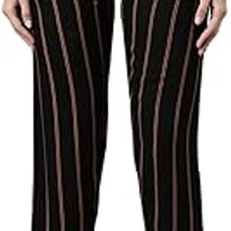 Viscose Women's Printed Mid Rise Casual Style Lounge Pants-image-81