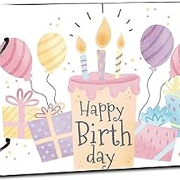 GladToGift Happy Birthday Wooden Scrapbook Album | A5 Size 40 Black Pages | DIY Photo Memory Book for Birthdays, Anniversaries, Couple Gifts, Handmade Love Albums (8 x 6 inches, HBD 2)-image-19