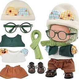 7PCS Dress to Impress Doll, Doll Dress, Doll Clothes Outfit for Dolls, Fashionable Dolls Clothes Set with Hat Vest Scarf Pants Shoes and Glasses Perfect for Enthusiasts-image-5