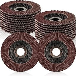 RABBIT® Flap Discs Aluminum Oxide Grit 320, 4 Inch Sanding Grinding Wheels, Auto Body Sanding Grinding Wheel for Angle Grinder (Pack of 20pc)-image-46