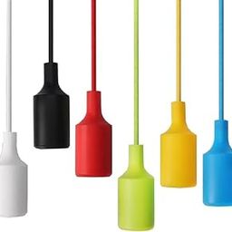 ZOREZA Ceiling Lamp Holder - Durable and Decorative E27 Bulb Holder for Modern Light Fixtures Modern Design. (BLUE)-16