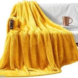 DHAN LAXMI Enterprises Luxurious Very Warm Floral Embossed Super Soft Warm Blanket Single Bed AC Balnket for Winter Size - Full Design_240-image-87