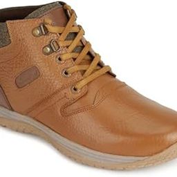 Genuine Premium Leather Luxury Memory Foam High-Top Ankle Boots Shoes For Men(20235|Tan|Size-6,7,8,9,10)-15