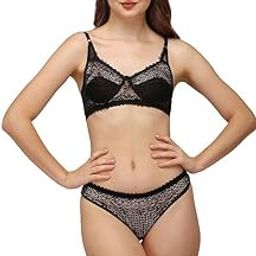 Women's Lingerie Set - Bridal Floral Lace Bra & Panty Set | Underwire Bra with High-Cut Thong, Adjustable Straps, Lightweight & Breathable Honeymoon Lingerie-image-33