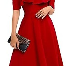 Women's Plus Size Off-Shoulder Cocktail Summer Dresses-picture-23