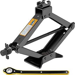Car-Jack-Kit-3-Ton-(6614lbs), Scissor Jack Lift Heavy Duty with Saving Ratchet Wrench Tire Change Kit Tool for Car SUV MPV Black-10