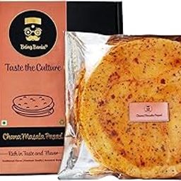Being Bania Chana Masala Papad - 100% Natural Papad | 20 pieces | Chana papad | Fresh and Homemade | Appalam and Fryum with Chana Flavor,430gram-image-28