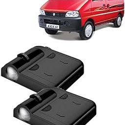 Kingsway® Maruti Suzuki Shadow Light Compatible with Eeco (Year 2010 Onwards), IR LED Projector Ghost Lamp Ambient Light, Car Accessories, 3D Logo of Car Brand Projected on the Ground, Pack of 2 Pcs-image-4