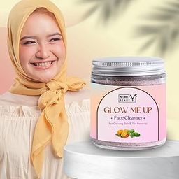 Glow Me Up Face Cleanser Powder Face Brightening Daily Cleanser, 3-in-1 Cleanser, Scrub & Mask, Instant Brightening Glow and Tan Removal, For All Skin Type, 100% Chemical Free & Natural-0