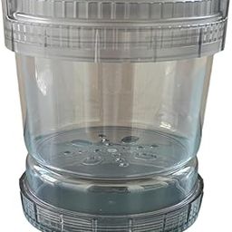 Pickle Jar Sealed Lid 50oz with Fork Kimchi Jar for Onions Mushrooms Carrots Light Gray-image-22