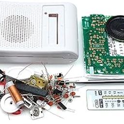 Sparkly Radio Kit DIY AM/FM Radio Kit Battery Operated Portable Creative Pocket Radio Tabletop Radio and Not Assembled-25