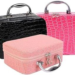Makeup Storage Bag for Women Multifunction Makeup Bag for Women Cosmetic Boxes Toiletry Box Jewellery Organizer Compact Magnifying Mirror for Travel-image-91