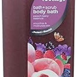 Peach Berry Essence Bath Scrub - Exfoliating Body Wash with Apricot Kernel and Jojoba Beads (1000 ml)-image-44