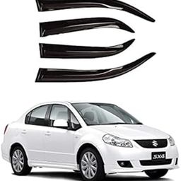 Car Rain Wind Door Visor/Side Window Deflector/Unbreakable/Rain Guard/Wind Guard Accessories Compatible (Maruti Suzuki SX4)-5
