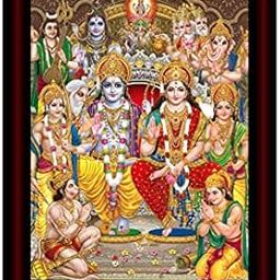 SAF paintings Ram Darbar Framed Acrylic Glass Painting 14 inch x 11 inch SANFR12(Multicolor)-image-63
