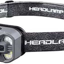 LED Headlamp with Wave Sensor, 45° Adjustable, Rechargeable, for Camping, Hiking, Cycling-28