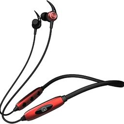 EKKO Unplug N03 Neckband, 40 Hours Playback Time, Bluetooth V5.2, 10 mm Driver, SIRI & Google Assistant, Noise Cancellation, Twin Connect, Max Bass (Red)-0