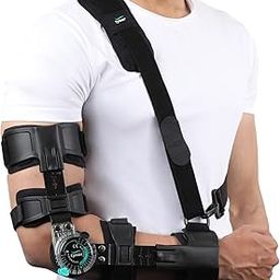 Tynor ROM Elbow Brace, with Adjustable Range of Motion | Support Elbow Injuries, Post-Surgery Recovery, Stabilizing Arm Brace for Pain Relief & Joint Protection | Universal Size, Right (1 Unit, Black)-6
