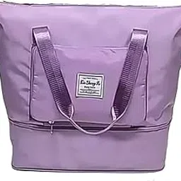 Foldable Hand Bag Travel Duffel Bag for Yoga, Women, Girls | Lightweight Waterproof Carry Luggage Bag, Large Capacity Folding Tote Bag for Travelling, Gym, Sport-image-68