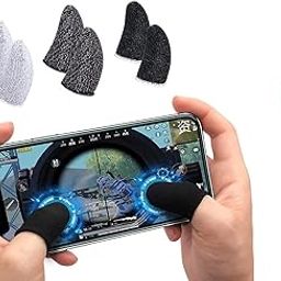 PRO (6 Pcs) Thumb & Finger Sleeve for Mobile Game, Anti-Sweat & Breathable for Pub g, Cod, Freefire & Fortnite for Android-iOS & Mobile Holder (3in1) Pen-picture-11
