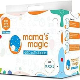Mama's magic Baby pant Diapers For Kids & New born Extra soft - All Round Protection Super Slim Elastic Anti Bacterial - Absorbent Material Total Piece - 25 (Size - 3XL)-image-59