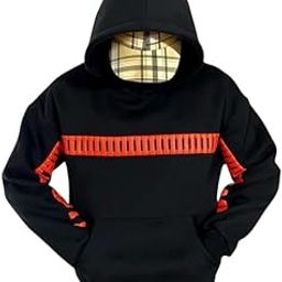 I Love You Thiiiiiis Much Modern Black Printed Cotton Hoodie with Fleece Lining Lightweight and Two-Side Pocket Sweatshirt for Unisex Casual Wear-image-56