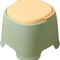 UJEAVETTE Small Stool with Handle Creative Toilet Step Stool for Kitchen Bathroom Home Green-27