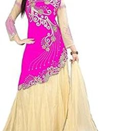 Women's Net Embroidered Semi-Stitched Lehenga Choli-picture-14